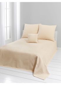 unisex Sprei in ecru ,maat 280 x 210 cm, Witt, 100% Katoen
