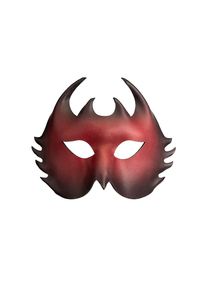 Colombina Demone Venetian Leather Mask