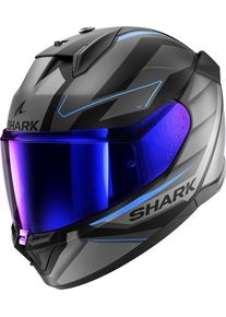 Shark D-Skwal 3 Sizler, kask integralny , kolor: Matowy Czarny/Ciemnoszary/Niebieski , rozmiar: XS