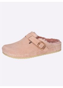 MUBB Dames Slippers in roos ,maat 38, Witt, 100% Rundersuède