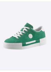 Rieker Dames Sneaker in grasgroen ,maat 41, Witt, 100% Imitatieleer