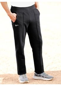 Heren Vrijetijdsbroek met bies voor in zwart ,maat 48/50, Witt, 50% Katoen, 50% Polyester