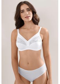 wäschepur Dames Beha in wit ,maat 100B, Witt, 70% Katoen, 25% Polyamide, 5% Elastan