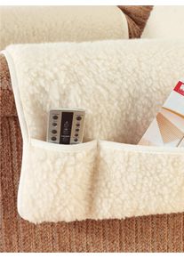 unisex Fauteuilfoulard in ecru ,maat 0, WITT, 100% Scheerwol