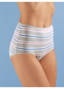 w&auml;schepur Damen Taillenslip im Ringel-Dessin in 4x gestreift ,Gr&ouml;&szlig;e 54, Witt, 95% Baumwolle, 5% Elasthan
