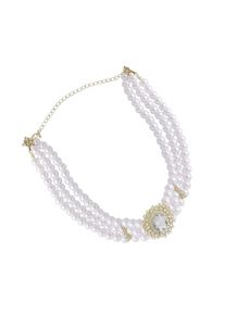 SOHI Dames Ketting 'Sumanpreet' goud / wit Onesize