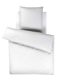 JOOP! Poszewka na pościel 'Cornflower' dla mężczyzn jasnoszary / biały Rozmiar 135x200cm