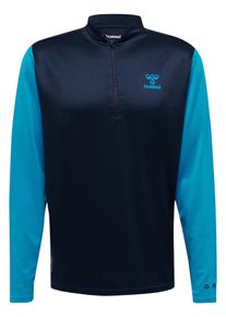 Hummel Sweatshirt Herren blau Größe XXXL Color-Blocking