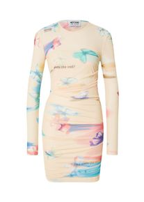 Moschino Jeans Dames Jurk ivoor / lichtblauw / pink 34