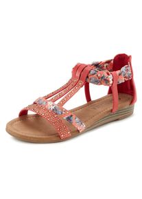 Lascana Dames Sandaal gemengde kleuren / rood 41