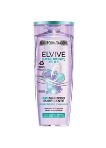 L'Oréal L'Oréal Paris - Elvive Hyaluronic Pure 72H Shampoo Purificante con Acido Salicilico + Ialuronico, Per Cute e Radici Grasse e Lunghezze Disidratate 100