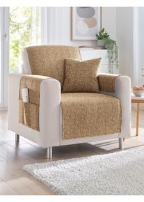 unisex Woonserie in beige ,maat 38 x 38 cm - Kussenovertrek, WITT, 47% Polyacryl, 44% Polyester, 9% Katoen