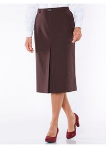 Damen Webrock mit Kellerfalte in burgund-meliert ,Größe 38, WITT, 53% Polyester, 43% Schurwolle, 4% Elasthan