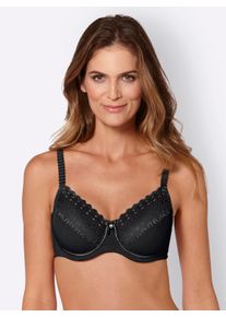 Sassa Mode Dames Beugelbeha in zwart ,maat 100B, Witt, 90% Polyamide, 10% Elastan