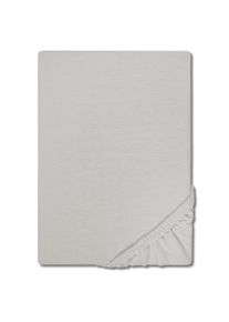 CloudComfort Basic Lenjerie de pat extensibilă jersey stretch gri argintiu 90 x 190 - 100 x 200 cm