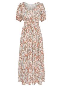 Lascana Damen Maxikleid in bunt bedruckt ,Gr&ouml;&szlig;e 36, Witt, 100% Viskose