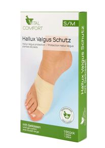 Damen Hallux-Schutz in beige ,Größe (S/M), WITT, 50% Thermoplastisches Elastomere, 40% Polyamid, 10% Elasthan