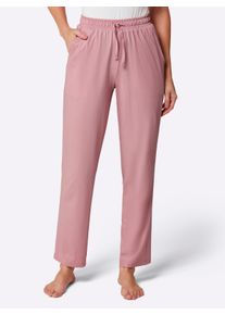 wäschepur Dames Pyjama-Broek in hortensia ,maat 36/38, Witt, 100% Katoen