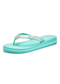 Venice Beach Dames Badslippers in mint ,maat 35, Witt, 100% Textiel