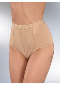 wäschepur Dames Correctieslip in camel ,maat 38, Witt, 95% Katoen, 5% Elastan