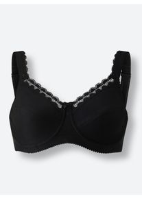Miss Mary Of Sweden Dames Beugelbeha in zwart ,maat 85C, Witt, 84% Katoen, 16% Elastan