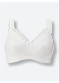 Miss Mary Of Sweden Dames Beugelbeha in wit ,maat 110C, Witt, 84% Katoen, 16% Elastan