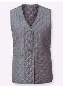 Dames Bodywarmer met V-hals in grijs ,maat 38, WITT, 100% Polyester. Wattering: 100% Polyester