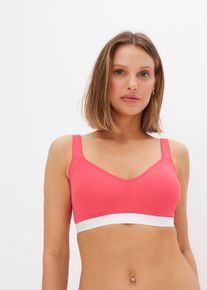 bonprix Femei Sutien fără balene, bumbac eco (2buc.) roz 105