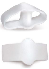 Damen Gel-Doppelring-Korrektor in weiß ,Größe 0, WITT, 100% Thermoplastisches Elastomere