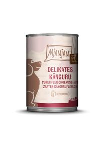 12x 400g MjAMjAM puur vleesgenot delicate kangoeroe puur hondenvoer nat