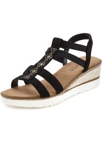 Lascana Dames Sandalen in zwart ,maat 37, Witt, 100% Textiel