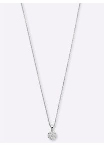 Dames Hanger met ketting in zilver 925 ,maat 0, WITT,