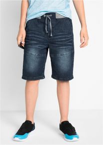 bonprix Bermude de blugi stretch, Regular Fit, albastru, 176