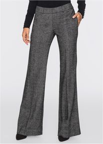 bonprix Mujer Pantal&oacute;n de pierna ancha gris 40