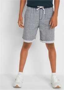 Bermudy chłopięce z materiału w optyce denimu, niebieski, 158, bonprix