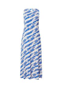 Mbym Dames Zomerjurk 'Secia' azuur / lichtgrijs / donkergrijs / wit 34