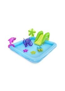 Bestway Parco giochi acquatico gonfiabile per bambini Fantastic Aquarium, PVC, 239 x 206 x 86 cm, 308 L, multicolore