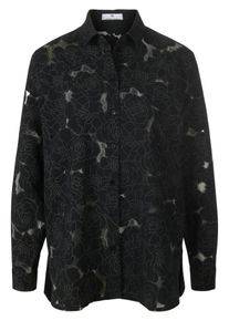 Peter Hahn - Blouse, zwart, Maat 36, viscose