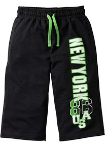 bonprix Bermudy dresowe czarny 164