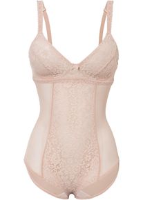 bonprix Body shape bez fiszbinów, średni stopień modelowania sylwetki beżowy 46