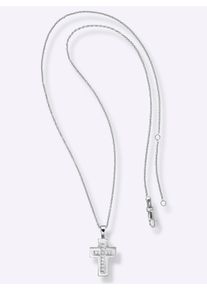 Dames Hanger met ketting in zilver 925 ,maat 0, WITT,