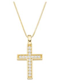 Dames Hanger met ketting in Zilver verguld 925 ,maat 0, WITT,