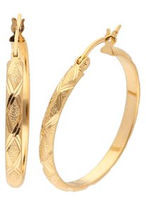 Damen Creole in Silber vergoldet 925 ,Gr&ouml;&szlig;e 0, WITT,