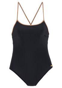 Bruno Banani, Damer, Badedragt, Guld / Sort, Størrelse 38