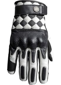 John Doe Tracker Race Flag, gloves , color: Black/White , size: 3XL