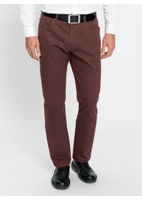 Brühl Heren broek in bordeaux ,maat 48, Witt, 98% Katoen, 2% Elastan