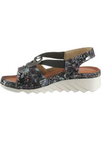 Dames Sandalen zwart geprint Maat 37