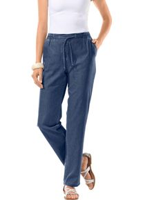 Dames Palazzo-broek dark-blue Maat 54