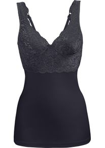 wäschepur Damen BH-Hemd mit 2-geteilten Cups schwarz Größe 40