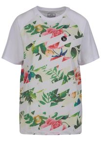 Just Rhyse Heren Shirt 'Samara' pasteelgeel / jade groen / pitaja roze / wit XXL